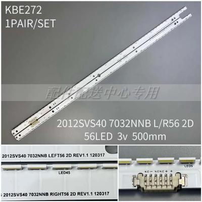 2pcs x LED Backlight Strip for Samsung UA40ES6100J UE40ES5500 UE40ES5500K 2012SVS40 7032NNB RIGHT56/LEFT56 2D REV1.1 56-LEDs