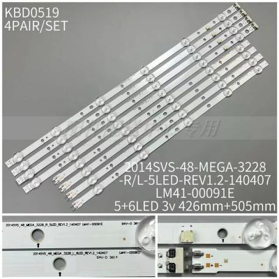 8Pcsx LED Strips for SAMSUNG-2014SVS-48-MEGA-3228-R/L LM41-00090Z 91E BN96-32769A 70A HG48AC460KJ Un48h4200AF 4203AG UN48J5200