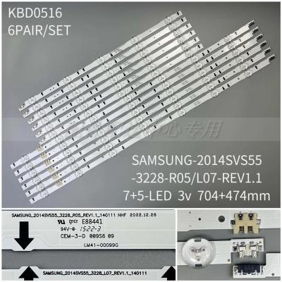 12Pcs x LED Backlight for SAMSUNG_2014SVS55_3228_L07/R05 D4GE-550DCA/DCB-R3 UE55H6300 5500 6200 6400 6800 UE55J5000 BN96-30432A