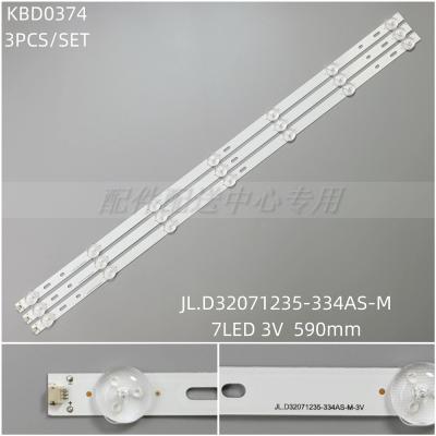 3PCS x LED Backlight Strip for 32INCH JL.D32071235-334AS-M 7Leds 590MM 3V