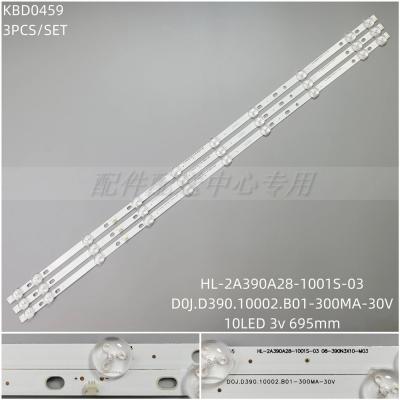 3PCS x LED Backlight Strip for 39INCH LE43D59 HL-2A390A28-1001S-03 A3 10Leds 695MM