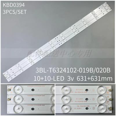 3Pcs x LED Backlight Strip AKAI LEA-32M19P 3BL-T6324102-019B 020B T32Q44HDL LE32D99 IC-B-HWK32D022B H32PA3900 32CE561LED