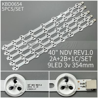 5pcs x Backlight ABC Type for 39'' TV 39FLHY168D 39FHD-CNOV LC-39LD145K VES390UNDC VES400UNDS 39PF3025D 355mm