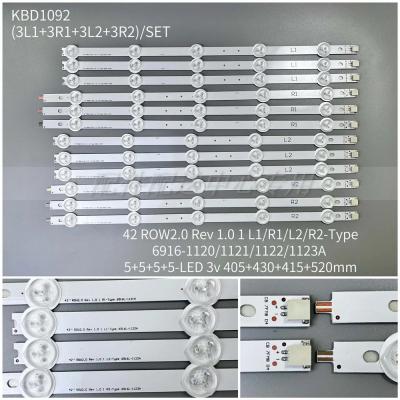 12pcs x 42 inch LED Backlight Strip for Kon-ka LED42E350PDE L42F1500-3D 42E380S 6916L-1123A/1120A/1122A/1121A