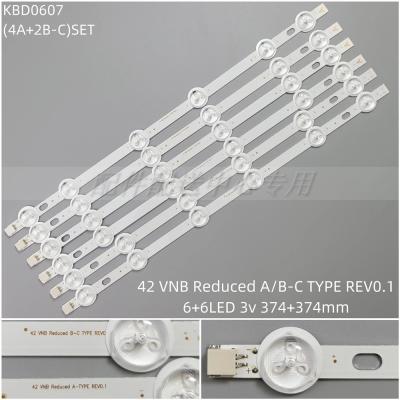 6PCS x LED Backlight Strip for 42FA5000 42FA8000 VES420UNDL-2D-N03 VES420UNDL-3D-N02 VOX LED-42880 42 VNB Reduced A B-C