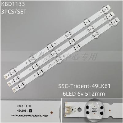 3PCS x LED Backlight Strip for 49