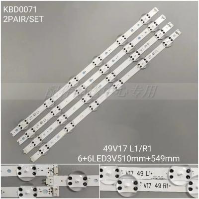 4pcs x LED Backlight Strips for 49UV340C 49UJ6565 49UJ670V 49