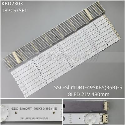 18pcs x LED Backlight for 49SM9000 /PLA OLED55B9PLA 49SK8500/PLA 49SK85-8LED SlimDRT_49SK85(36B) LC490EQE 480MM 8-LEDs