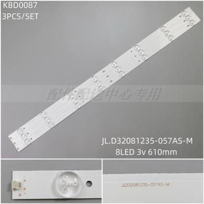 3PCS x LED Backlight Strip for 4C-LB320T 32HA3103 H32B380B LED3204 LED-32Q5K JL.D32081235-057AS-M 8Leds 610MM