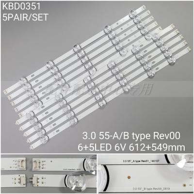 10pcs x LED Backlight for 55LB650V 55LB561V 55LF6000 55LB6100 55LB582U 55LB650V 55LB629V 55LB570V 55LB5900 55LB5500 55LH575A