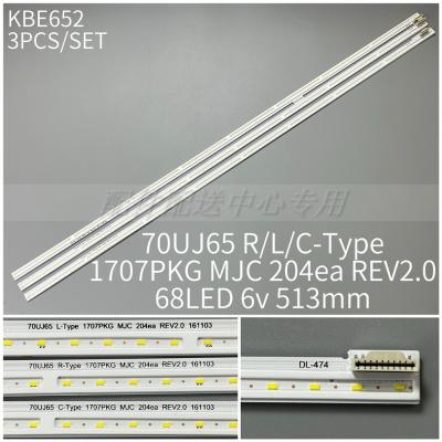 3PCS x LED Backlight Strip for 70UK6540 70UK6950 70UJ657T HC700EQN-VHSR3-211X EAV63672901 70UJ65 R/L/C-Type 1707PKG MJC 204ea