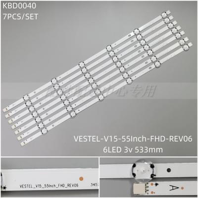 7PcsxLED for VESTEL_V15_55INCH_FHD_REV06 SVV550AJ9VES550UNDS-2D-N11UNDL55L3763DGLED55HD17255HB6T72U55SC7600LUX0155006