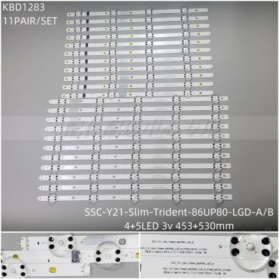 22PCS x LED Backlight Strip for 86UP8770PUA 86UQ8000AUB 86UP8050PSB 86Q9050PSC 86UP80006LA SSC_Y21_Slim_Trident_86UP80_LGD_A/B