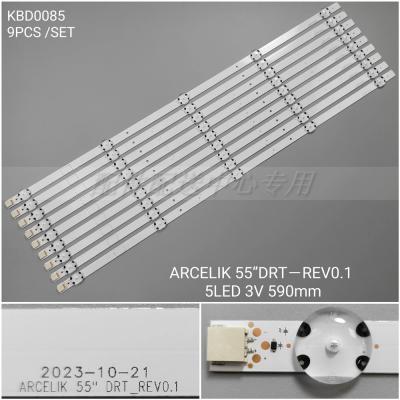 9Pcs x LED_Backligh_Strips_for_ARCELIK55''DRT_REV0.1 A55L87405B_55GUB8852_55GUW8867_55VLX7810BP_ZVB65600-AA