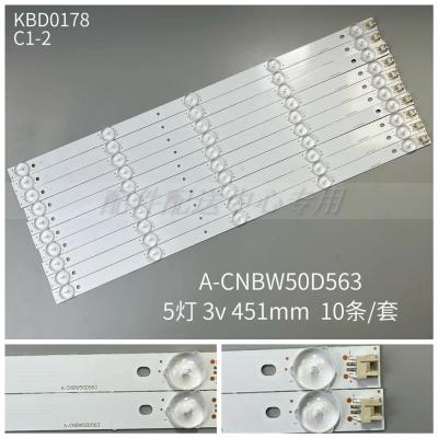 10pcs x LED Backlight for KONKA ELEMENT A-CNBW50D563 ELEFW505 SEIKI SE50FO04UK 4650CA025 21003742 T500HVN04.1