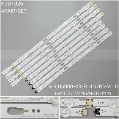 8PCS x LED Backlight Strip for BN96-38711A BN96-38712A UE43JU6050 UE43JU6000K UE43JU6000 UN43JU6400 LM41-00172A S_5JU6000_43_FL