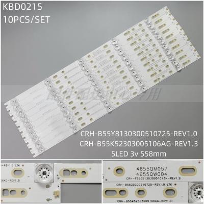 10Pcs x LED Backlight for HAIER 55UGX3500 2501 LQ55AL88Y81 55U1 55H80U 55Q3 4655QW004 CRH-B55K52303005106AG B55Y8130300510746