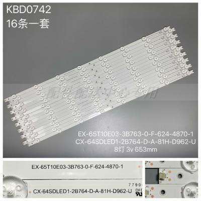 16Pcs x LED Backlight Strip For Vizio 65'' LB65018 V0-01 D65U-D2 D65-D2 E65X-C2 T650QVN05.0 T650QVF07.0 T650HVF05.5 BWF6005 byLCD and LED (4.5 | 500+ sold ) 1 sold byLCD and LED (4.5 | 500+ sold ) 1 s