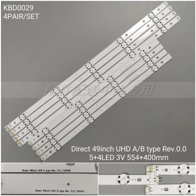 8pcs x LED Backlight for Innotek Direct 49inch FHD A/B type NC490DUE 49LX300C WICOP-49INCH-UHD/FHD-REV05