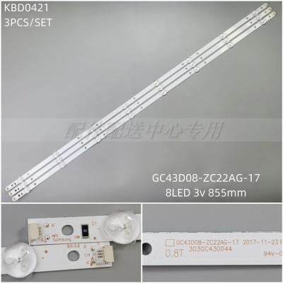 3Pcs x LED Backlight for Samsung 43'' TV GC43D08-ZC22AG-17 303GC430044 43 UN43N5300 UE43J5202 UA43NU6900 6000J UN43J5202 5200AF