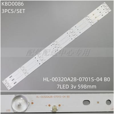 3pcs x 32inch LED Backlight Strip for JVC HL-00320A28-0701S-04 LT-32DE75 180.DTO-3218000-2H 7-LEDs 598mm