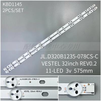 10pcs x 32 inch LED Backlight Strip Replacement for VESTEL 32D1334DB VES315WNDL-01 VES315WNDS-2D-R02 VES315WNDA-01 11-LEDs 574mm