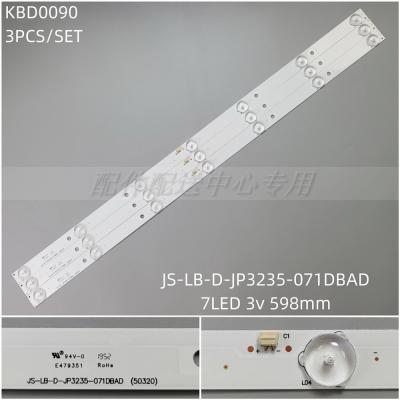 3pcs x LED Backlight Stirp for LEHUA 32L31 32L33 JS-LB-D-JP3235-071DBAD E305540 PY63356B NVR-7406-32HD-N 7LED 596mm