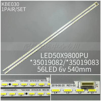 2PCS x LED Backlight Strip for KDL49XS782ANT LED50X8800U LED50R66 LED49R6610U LED50X9800PU*35019082 35019083 56Leds 540MM 3V