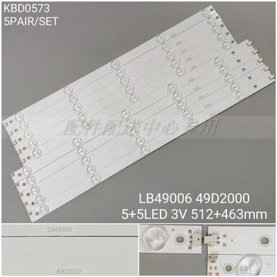 10Pcs x LED Backlight Strip for Hitachi LE49A509 LE49A6R9 LB49006 49D2000 LB-C490F14-E4-L-G1-DL1 DL2 KHP200650C KHP200650B