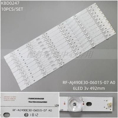 10PCS x LED Backlight Strip for LC-49CUG8362KS 49CU8372ES 49CUF8462ES RF-AJ490E30-0601S-07 A0 6Leds 492MM