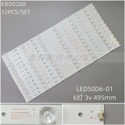 12pcs x LED Backlight Strip for HAIER LE50A7100L LED50D6-ZC14-01 30350006201/2/5 V500HJ1-PE8 50E3500 50E3500A