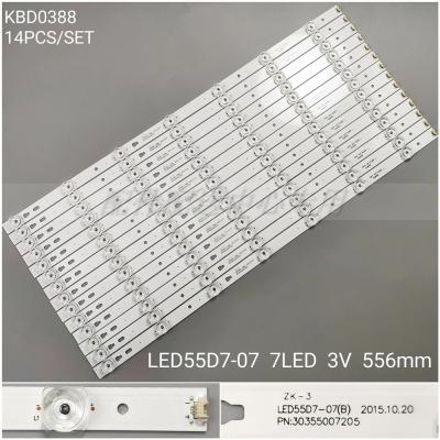 14Pcs x LED Backlight Strips for HAIER LED55D7-07(B) 30355007205 JVC N55Y LE55M36S LE55B8000 U55H3