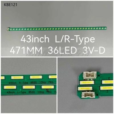 2PCS x LED Backlight Strip for LG 43INCH 43UF6600-CD 43LF5400 43LF5900 6916L-2246A 36Leds 471MM