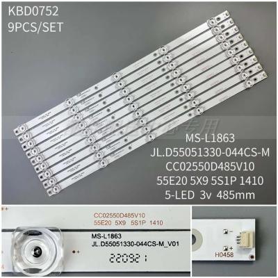 9Pcs x LED for U55W K55 CC02550D485V10 55E20 5X9 5S1P MS-L1863 JL .D55051330-044CS-M_V01 T550HVN05.1 LED55UA8100 U55V LED55K110