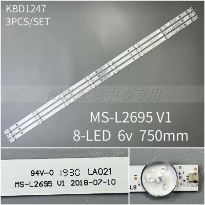 3Pcs x LED for MS-L2695 V1 Rca Rtv4019sm 40F01T2S2 LC-40Q3000U 40DFS69 5020U SMX4019SM LE-4019N SJ.CX.D4000402-3030CS-M 6V/LED