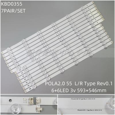 14pcs x LED Backlight for LA62M55T120V12 55LN5400 55LN6200 55LN5600 55LN5710 55LN5750 55LA6205 55LA6200 55LA6210 55LA6208