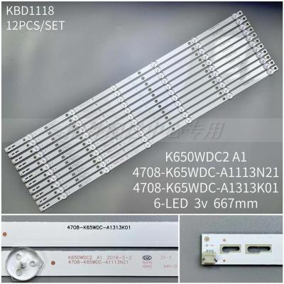 12Pcs x LED Backlight strip for Phi-lips 65