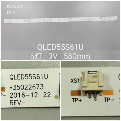 10Pcs x LED Backlight Strips for KONKA 55'' TV LED55UC3 B55UC G55UC QLED55S61U 35022673 6-LEDs