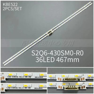 2PCS x LED Backlight Strip for QN43Q60AAFXZA QN43Q60AAFXZC S2Q6-430SM0-R0 36Leds 467MM