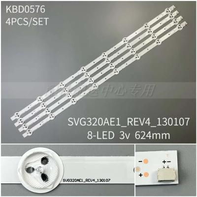 4Pcs x 32 inch LED Backlight for Sony TV KLV-32R421A S320DB3-1 SVG320AE1 REV3 130107 KLV-32R426A S320DB3-1 8LEDs 620mm