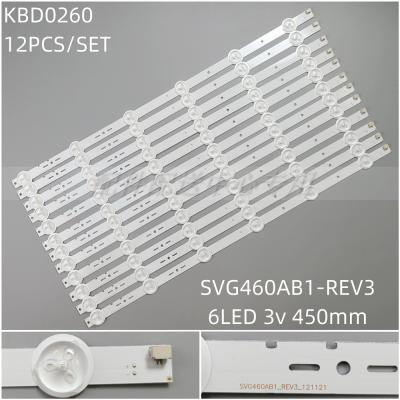 12pcs x LED Backlight Strip for SVG460AB1_REV3_12112112 KLV-46R476A 46R470A 46R479A 6lamp 450mm