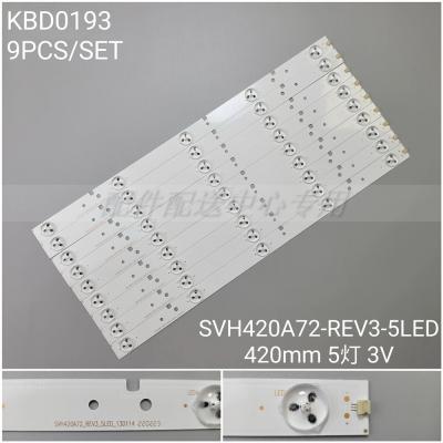 9Pcs x LED Backlight Strip for Hisense 2014CHI420 LED42K188 42K320U HD420DF-B21/S1 LM41-00094A 00107D SVH420A72 led42EC110JD