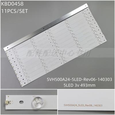 11pcs x 50'' LED Backlight for Hisense TV E257384 SVH500A24 5LED Rev06 140303 T500HVN07.1 HD500DF-B54 LTDN50K220WSD 493mm