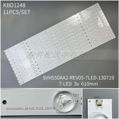 11pcs x 55 inch TV Backlight Strip for Hisense LED55K20JD LED55EC290N LED55EC280JD 55K220 SVH550AA2-REV05-7LED-130719