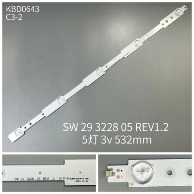 10pcs x 29 inch LED Backlight Strips for Samsung TV SW 29 3228 05 REV1.2 121019 5-LEDs 533mm