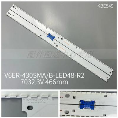 2Pcs x LED Backlgith Strip for Samsung TV UE43KU6400U UN43KU7000F CY-VK043HGAV3H V6ER_430SMA_LED48_R2 430SMB BN96-39676A 39677A