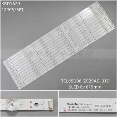 12PCS x LED Backlight Strip for TH-65FFX435Q LVU650LGDX 303TC650031 303TC650032 Ple-65s08uhd Ple65s08uhd TCL65D06-ZC29AG-01E