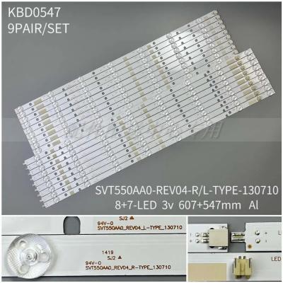 18Pcs x LED Backlight Strips for TO-shiba SVT550AA0_REV04_L/R-TYPE_130710 55L7453D 55L7463D 55L2400VQ 55L2400VM Bz556503