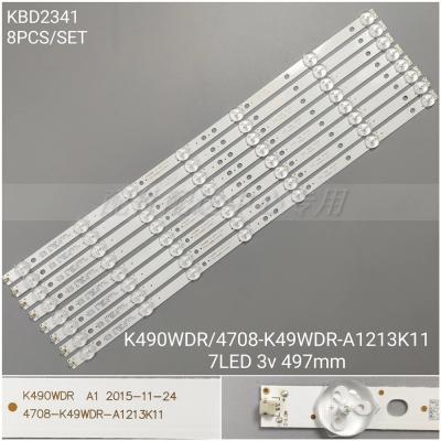 12Pcs x LED Backlight Strip for Toshiba 49'' TV 49L621U K490WDR A1 4708-K49WDR-A1212K11 A1213K11 K490WDR 1168041 49L621U