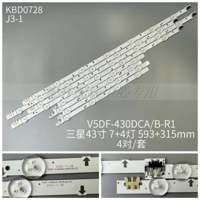 10pcs x LED Backlight Strips for SAMSUNG TV V5DF-430DCB-R1 V5DF-430DCA-R1 7+4-LEDs